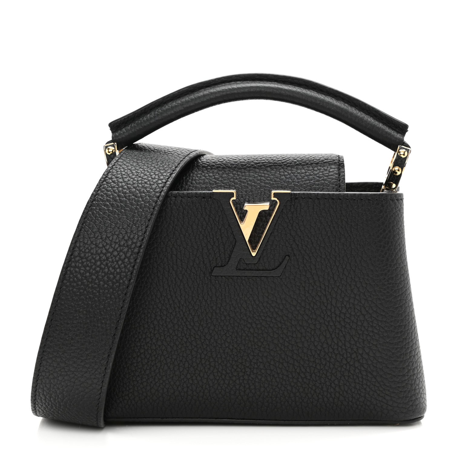 Louis Vuitton Taurillon Mini Capucines Black 1 of 7