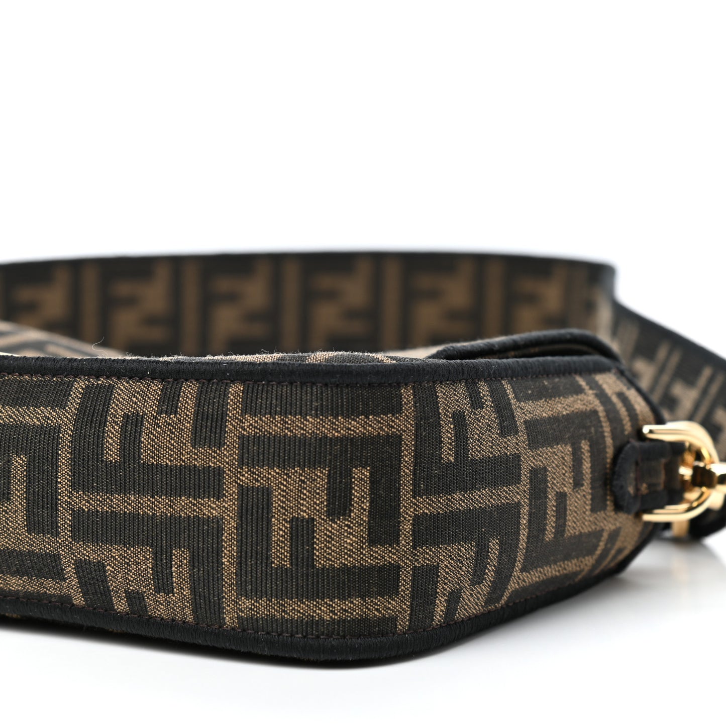 Fabric Jacquard FF 1974 Medium Baguette Tobacco Moro Black