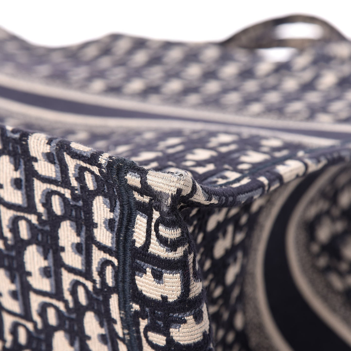 Oblique Book Tote Blue Multicolor