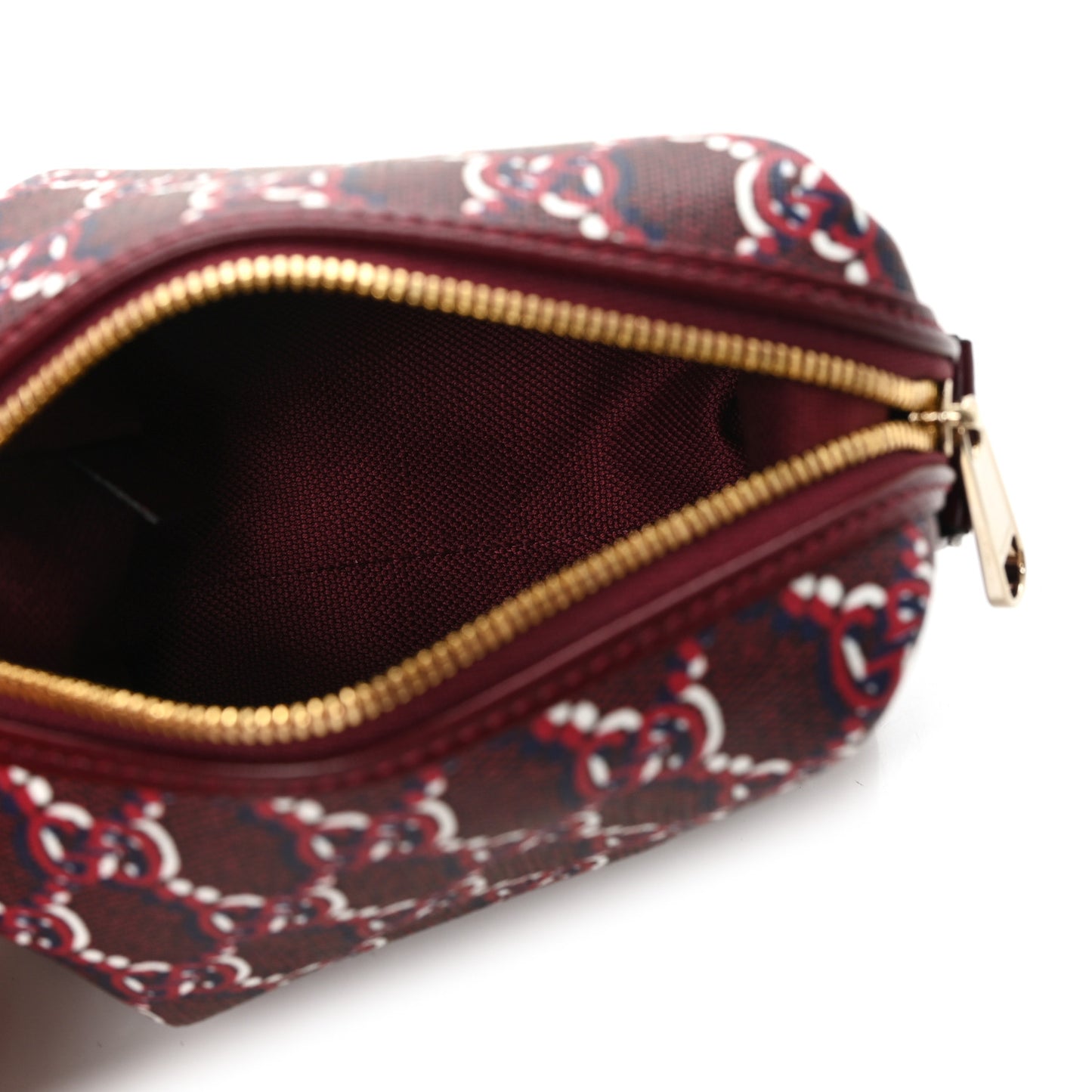 GG Supreme Shadow Toiletry Pouch Rosso Ancora Red