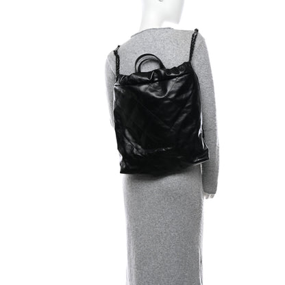Chanel Shiny Calfskin Quilted Chanel 22 Backpack So Black 2 of 11