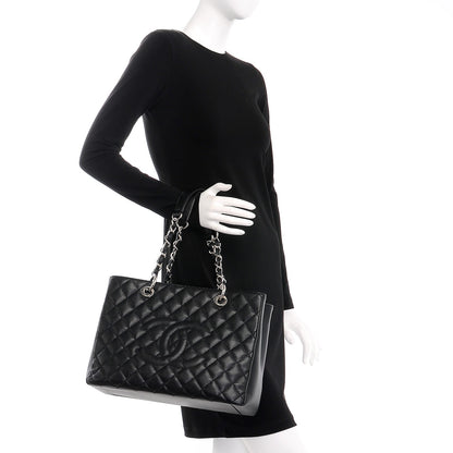 Chanel Caviar Quilted Grand Shopping Tote GST Black 2 of 7