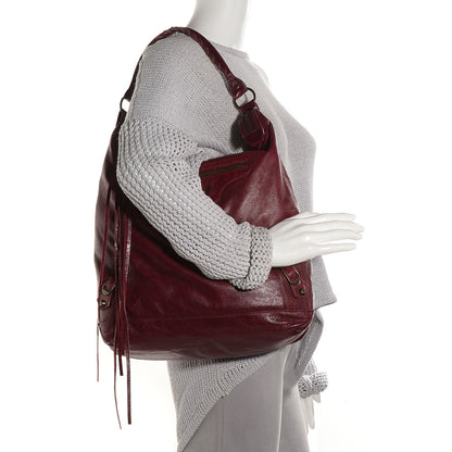 Balenciaga Agneau Classic Hardware Day Hobo Rouge Grenat 2 of 11