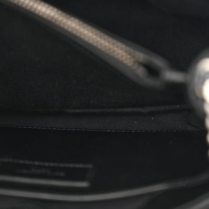 Saint Laurent Calfskin Y Quilted Monogram Small Charm Loulou Chain Satchel Black 6 of 15
