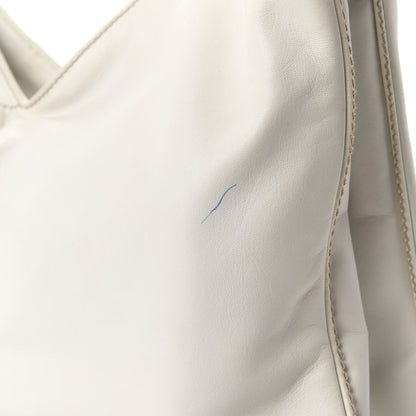 Bottega Veneta Smooth Lambskin Braided Hobo White 9 of 12