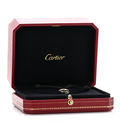 Cartier 18K Pink Yellow White Gold Trinity Adjustable Cord Bracelet Black 4 of 4
