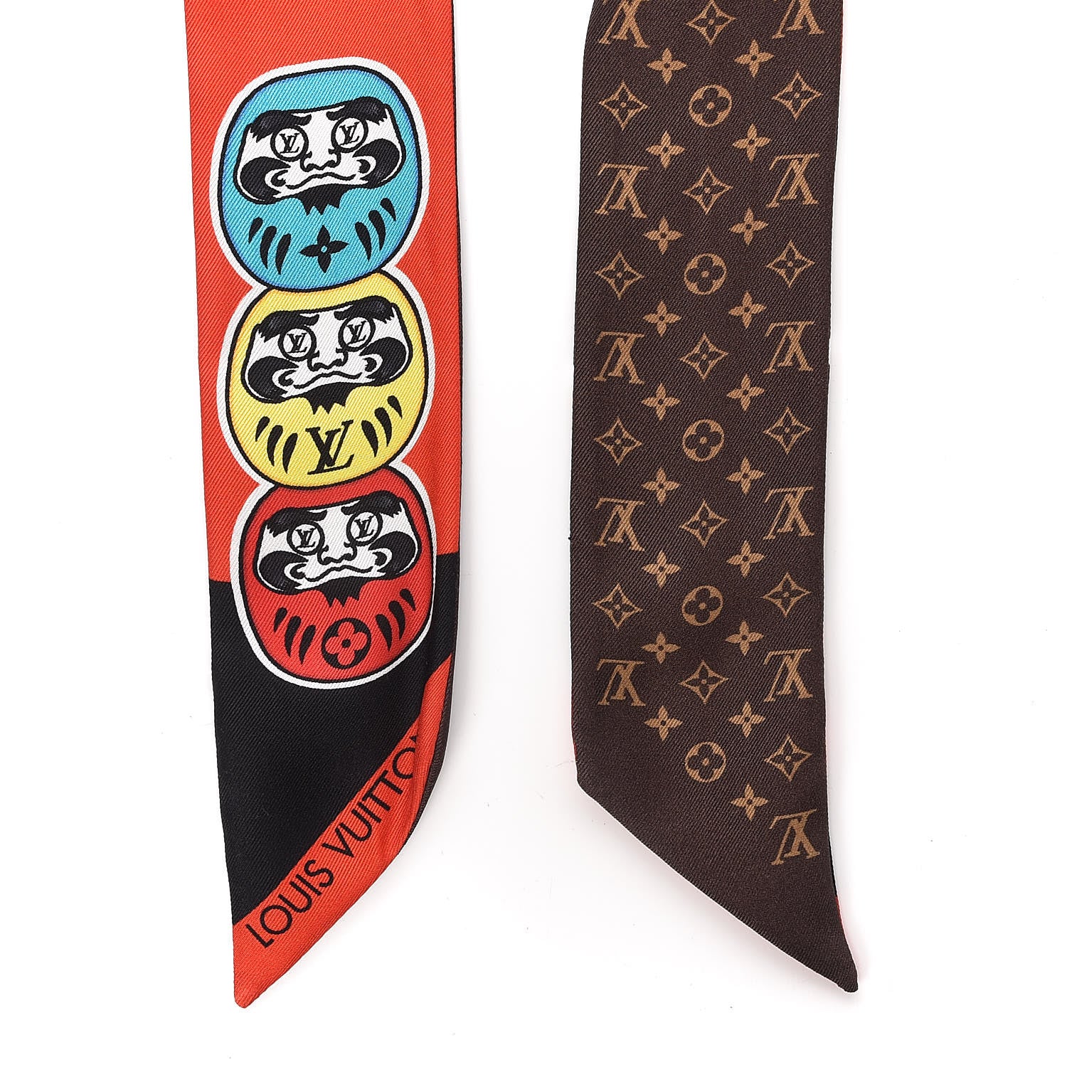 Louis Vuitton Silk Monogram Kabuki Stickers BB Bandeau Black 3 of 4