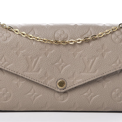 Louis Vuitton Empreinte Pochette Felicie Chain Wallet Tourterelle 9 of 13