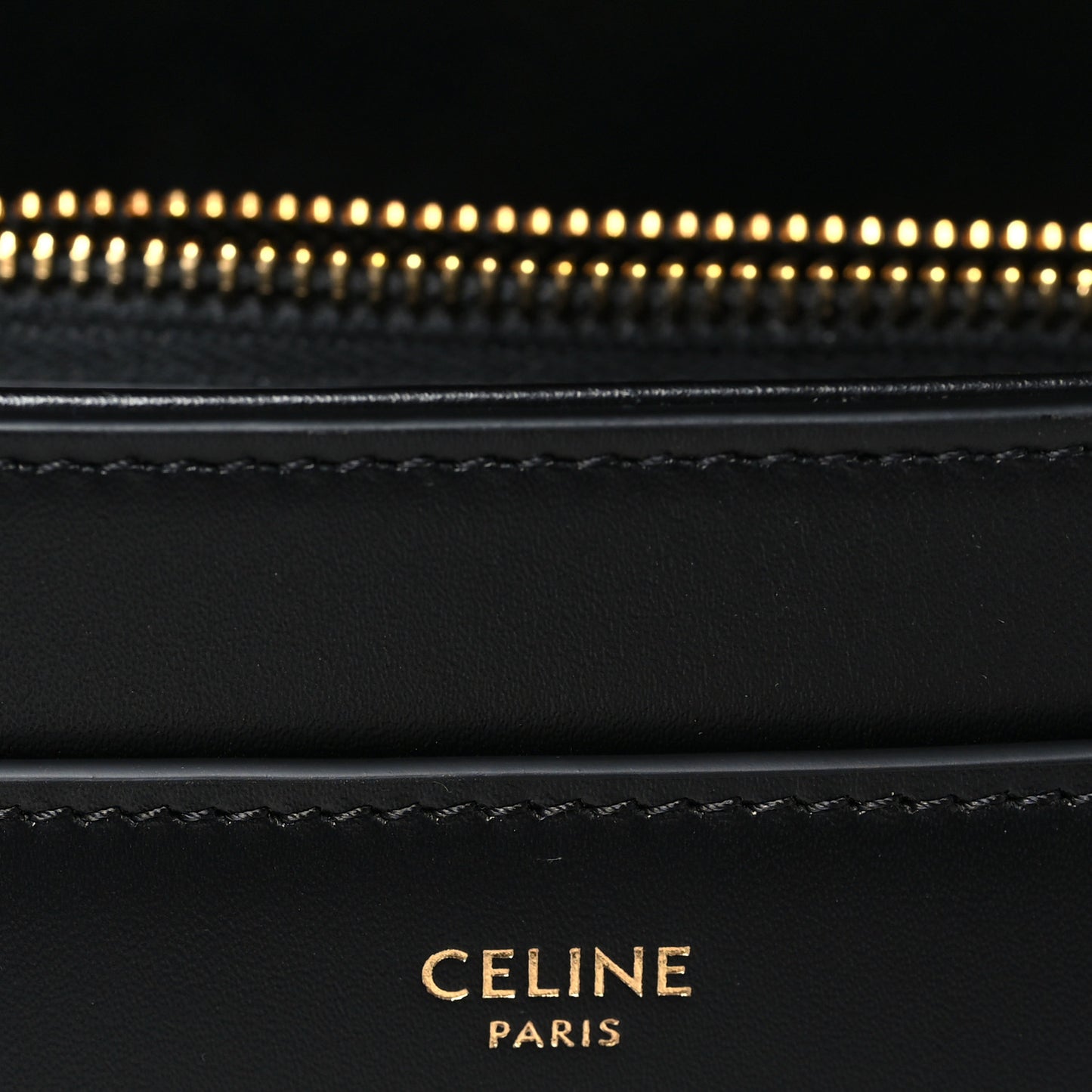Satinated Calfskin Small 16 Top Handle Bag Black
