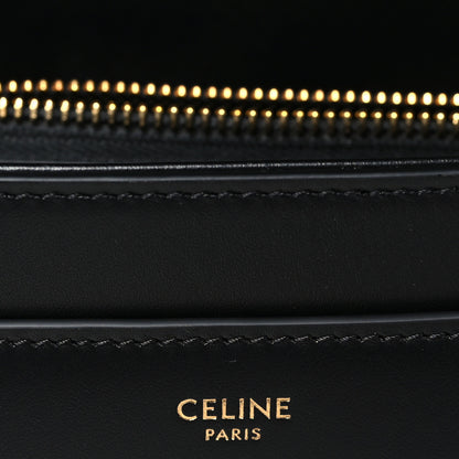 Celine Satinated Calfskin Small 16 Top Handle Bag Black 6 of 11