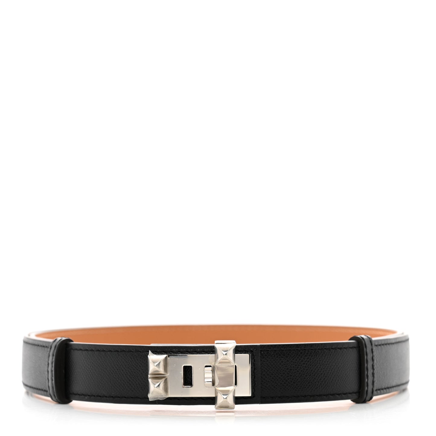 Epsom Swift 24mm Collier De Chien Belt Black Gold