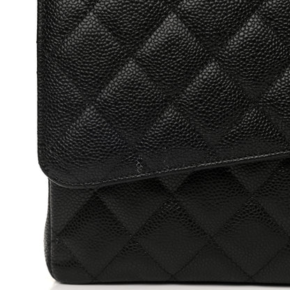Chanel Caviar Quilted Maxi Double Flap Black 10 of 12