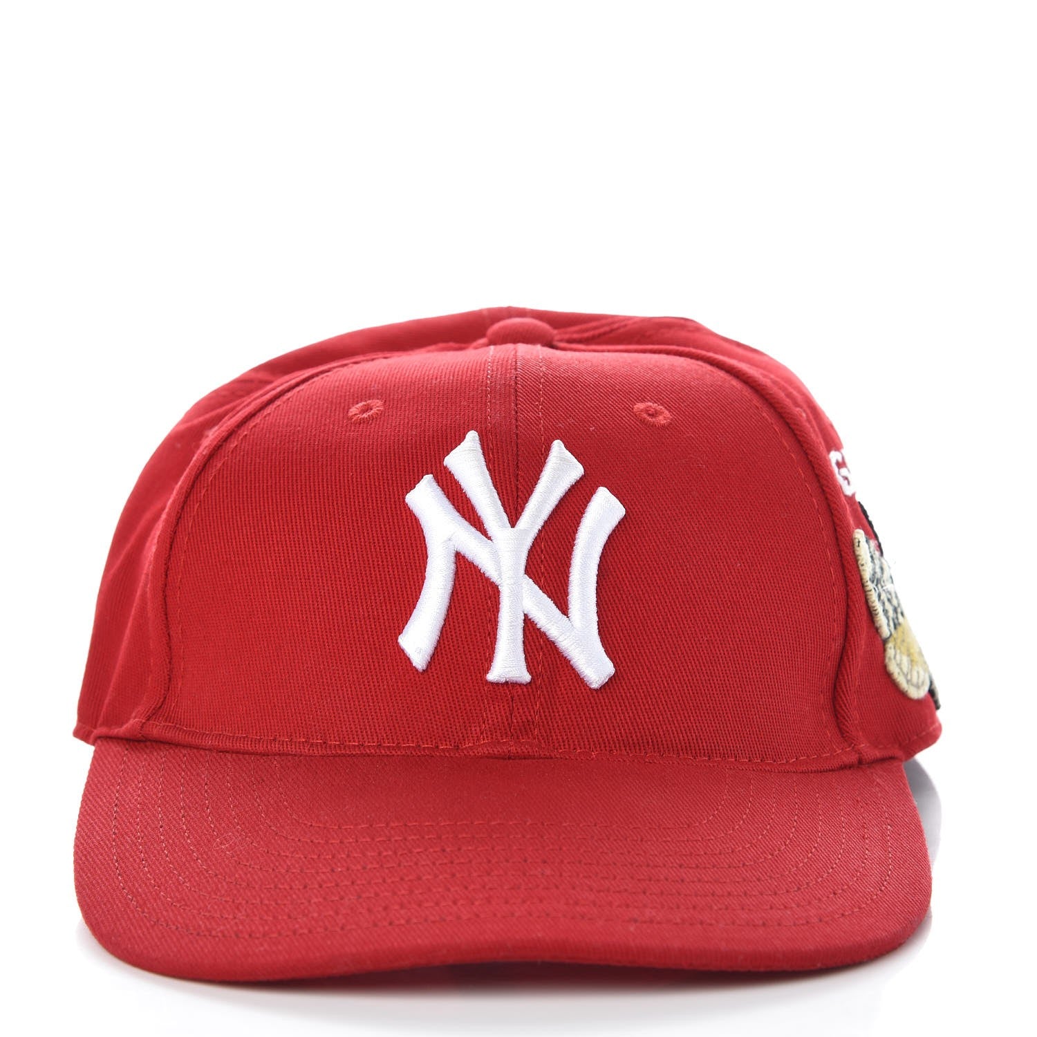 Gucci X MLB Cotton NY Yankees Baseball Hat 57-61 Red 3 of 10