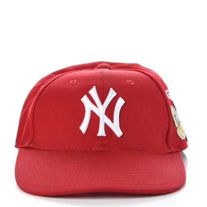 Gucci X MLB Cotton NY Yankees Baseball Hat 57-61 Red 3 of 10