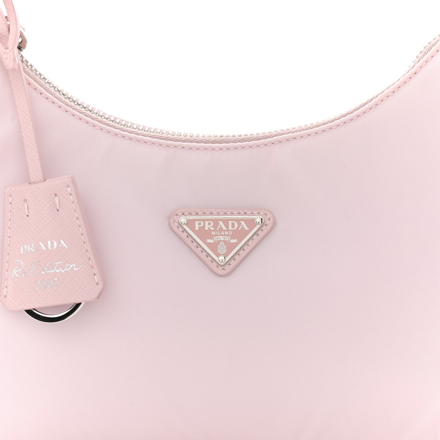Prada Re-Nylon Saffiano Mini Re-Edition 2005 Bag Alabastro 8 of 12