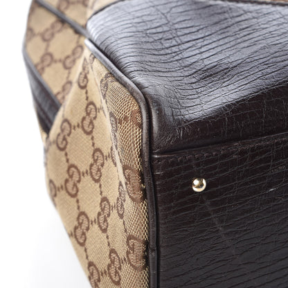 Gucci Monogram Hasler Boston Dark Brown 11 of 19