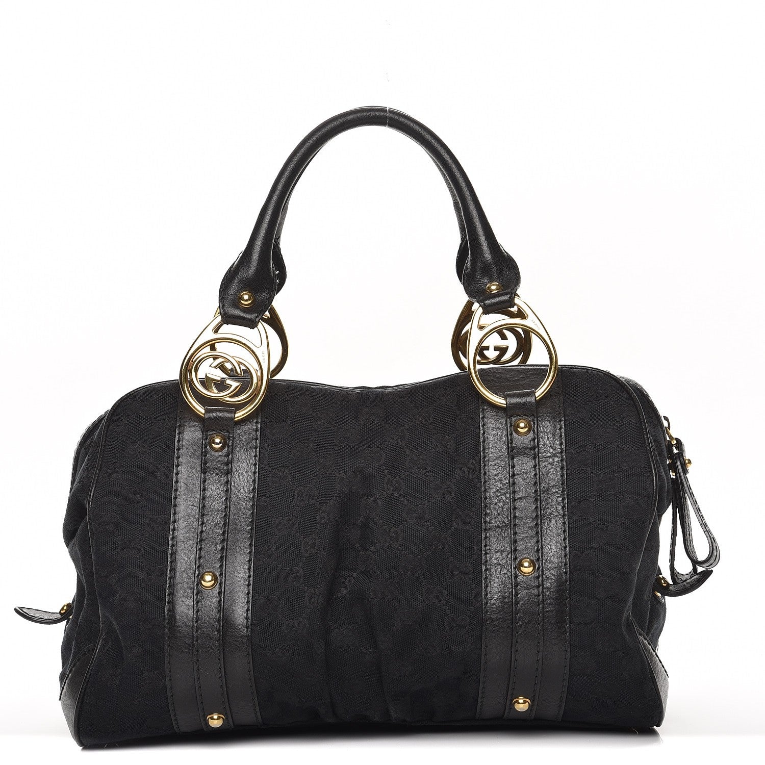 Gucci Monogram Medium Interlocking Boston Black 1 of 14