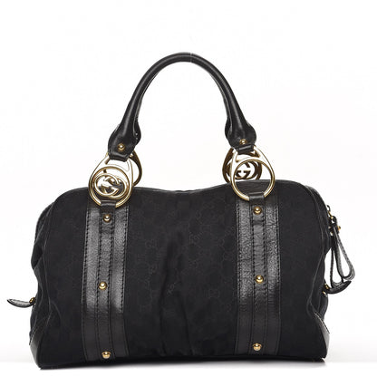 Gucci Monogram Medium Interlocking Boston Black 1 of 14