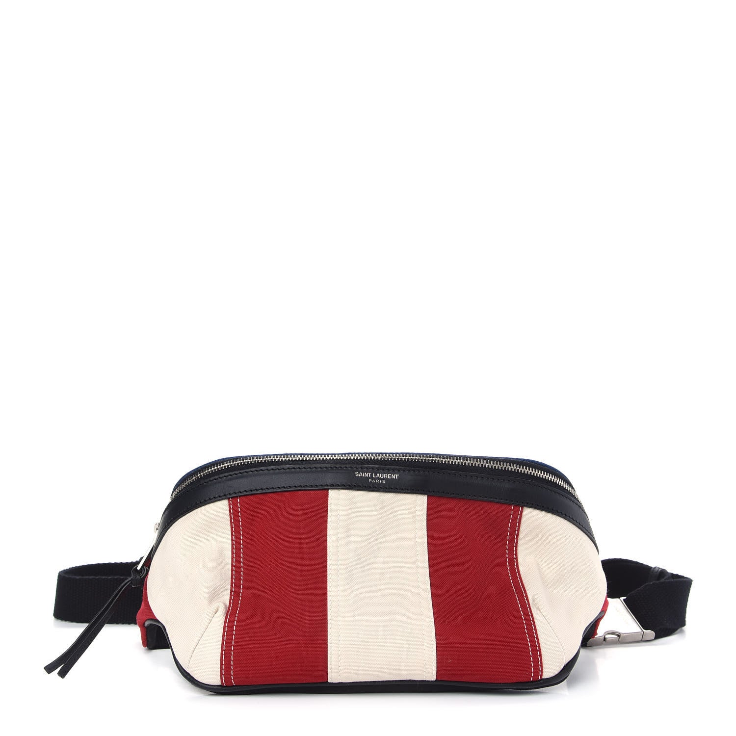 Saint Laurent Canvas Classic Belt Bag Red Blue White 1 of 9