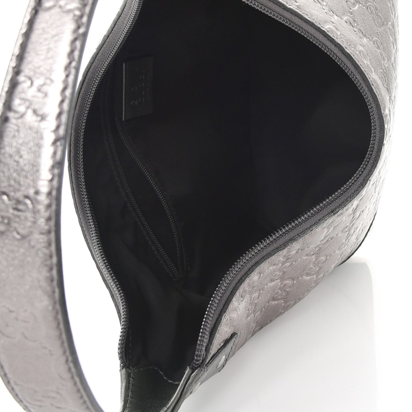 Guccissima Small Shoulder Bag Pewter