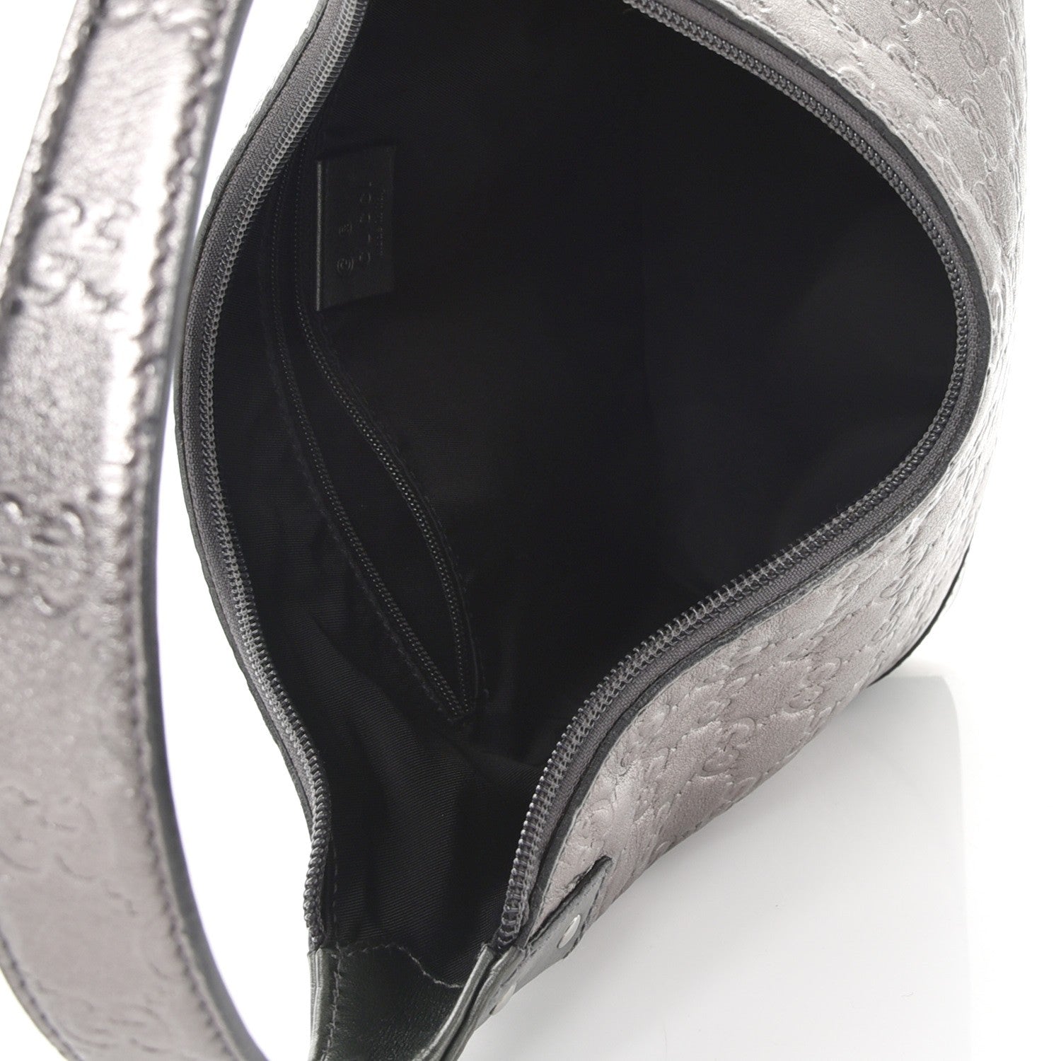 Gucci Guccissima Small Shoulder Bag Pewter 5 of 7