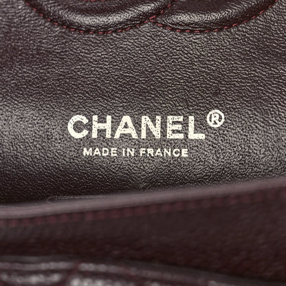 Chanel Caviar Quilted Medium Double Flap Dark Red 6 of 9