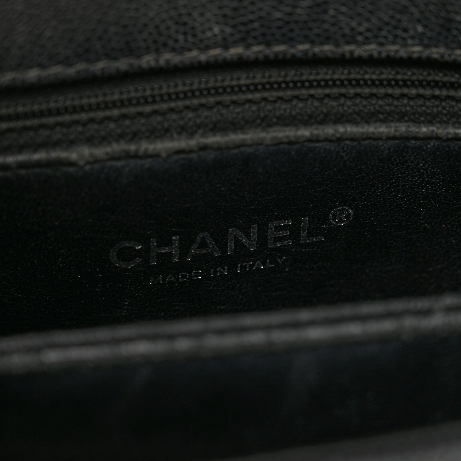 Chanel Caviar Lizard Embossed Quilted Mini Coco Handle Flap Black 7 of 12