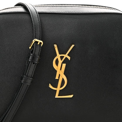 Saint Laurent Grain De Poudre Medium Classic Monogram Camera Bag Black 6 of 9