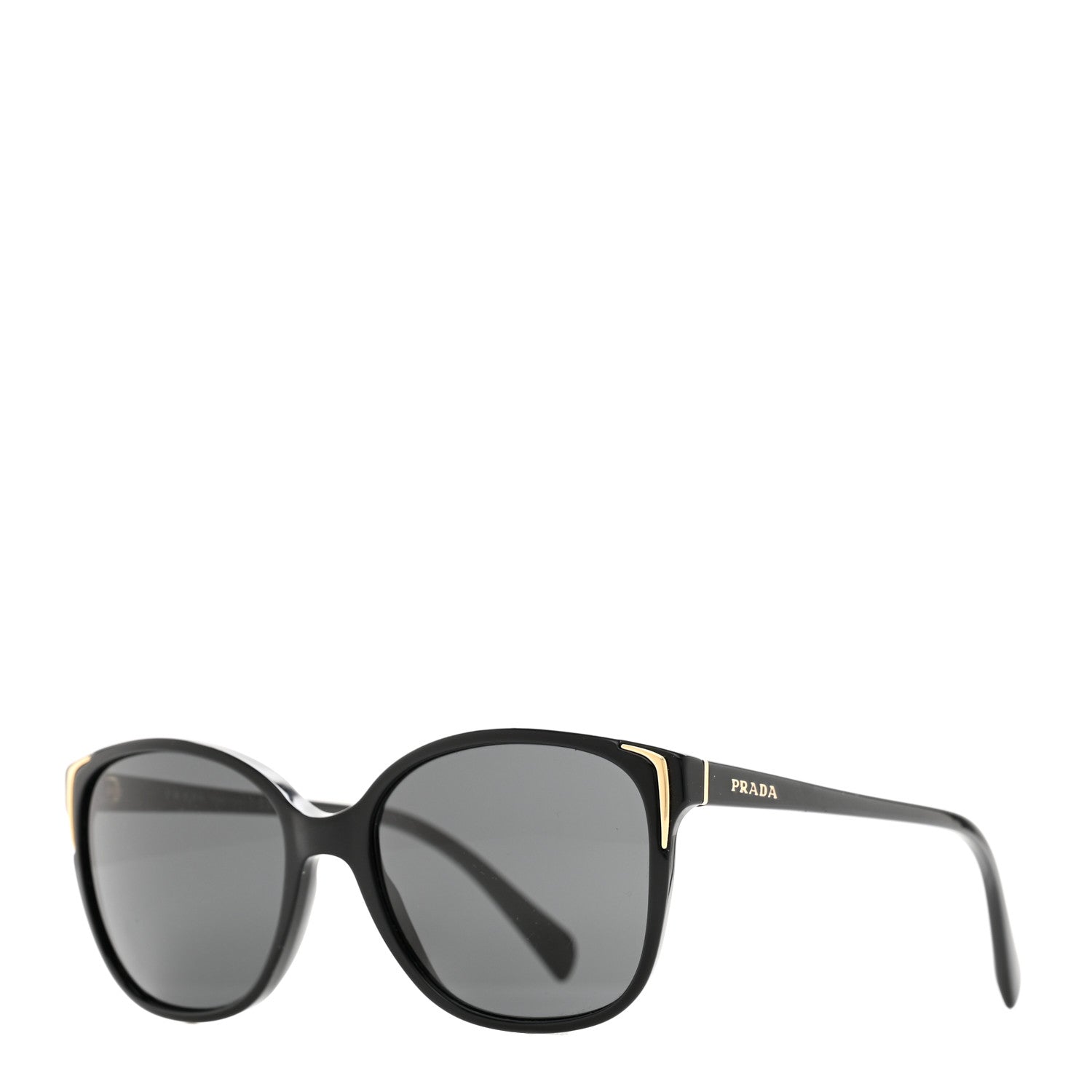 Prada Acetate Sunglasses SPR 01O Black 1 of 7