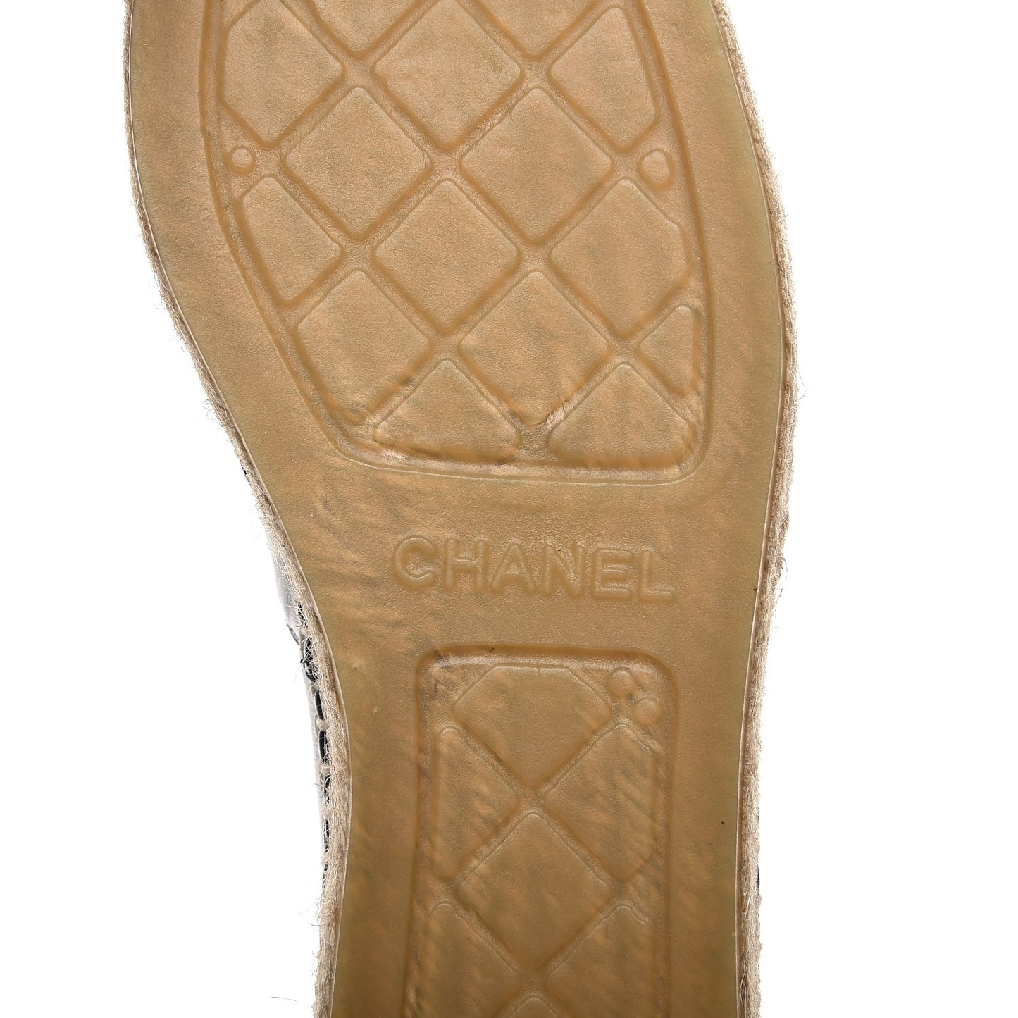 Lambskin CC Espadrilles 36 Navy Black