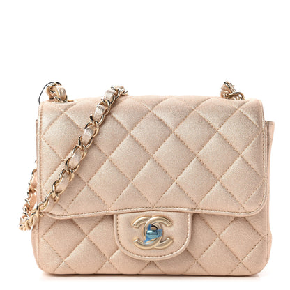 Chanel Metallic Lambskin Quilted Mini Square Flap Gold 1 of 10