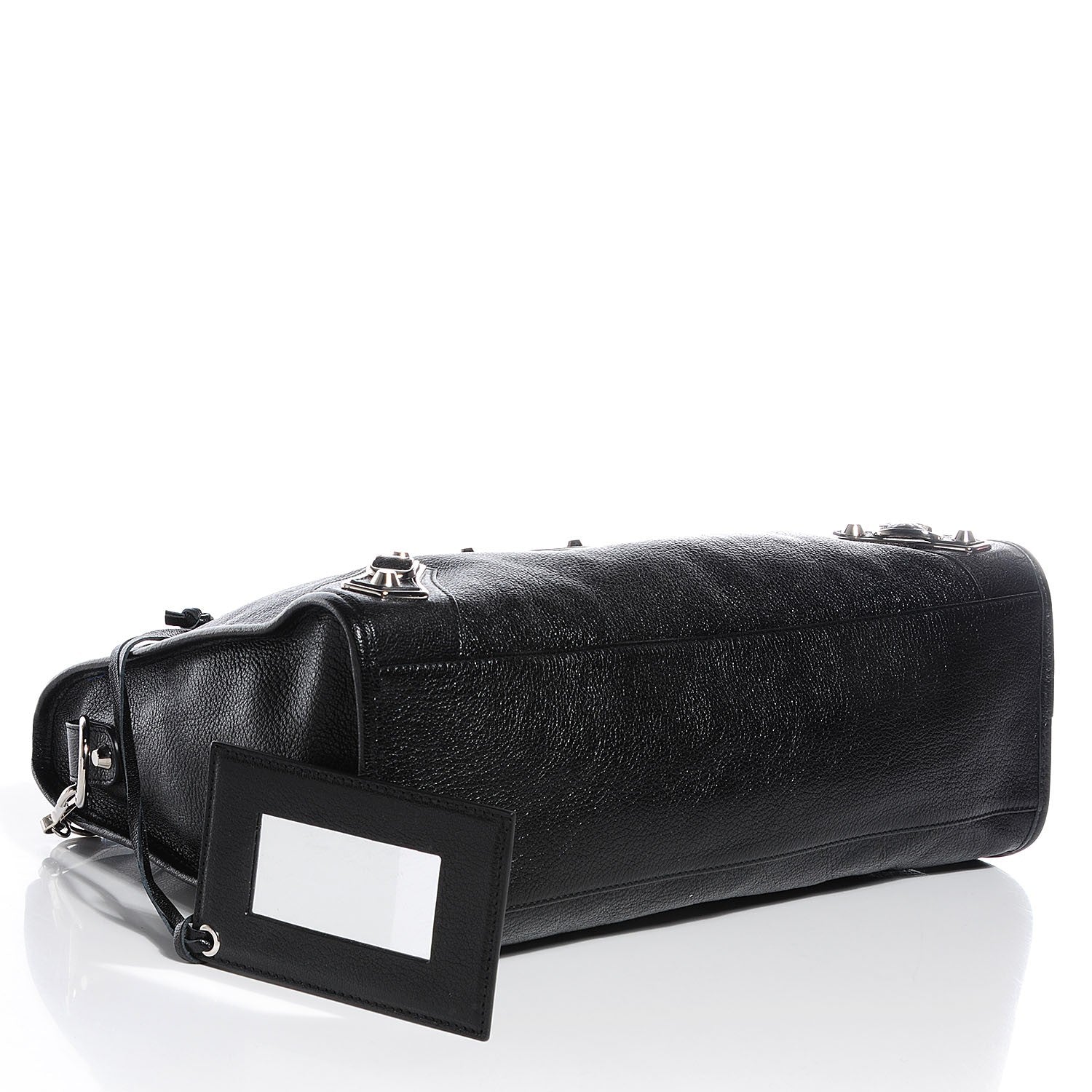 Balenciaga Chevre Silver Metallic Edge Hardware City Black 5 of 14