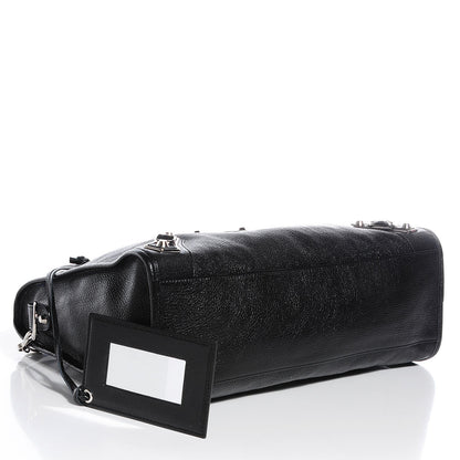 Balenciaga Chevre Silver Metallic Edge Hardware City Black 5 of 14