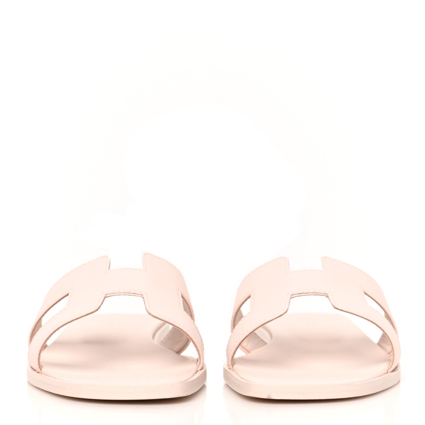Box Calfskin Oran Sandals 37.5 Rose Pale