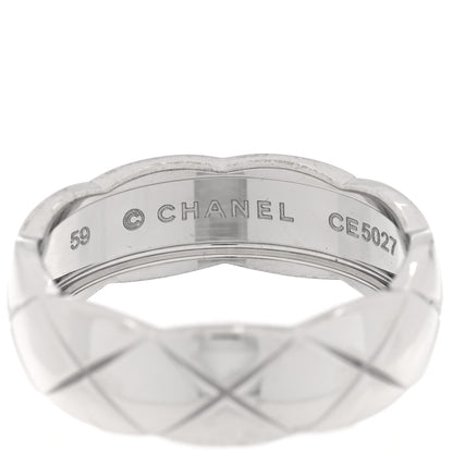 Chanel 18K White Gold Small Coco Crush Ring 59 8.75 4 of 5