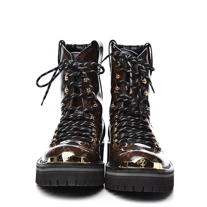 Louis Vuitton Monogram Glaze Mens Outland Ankle Boots 9.5 Ebene 2 of 7