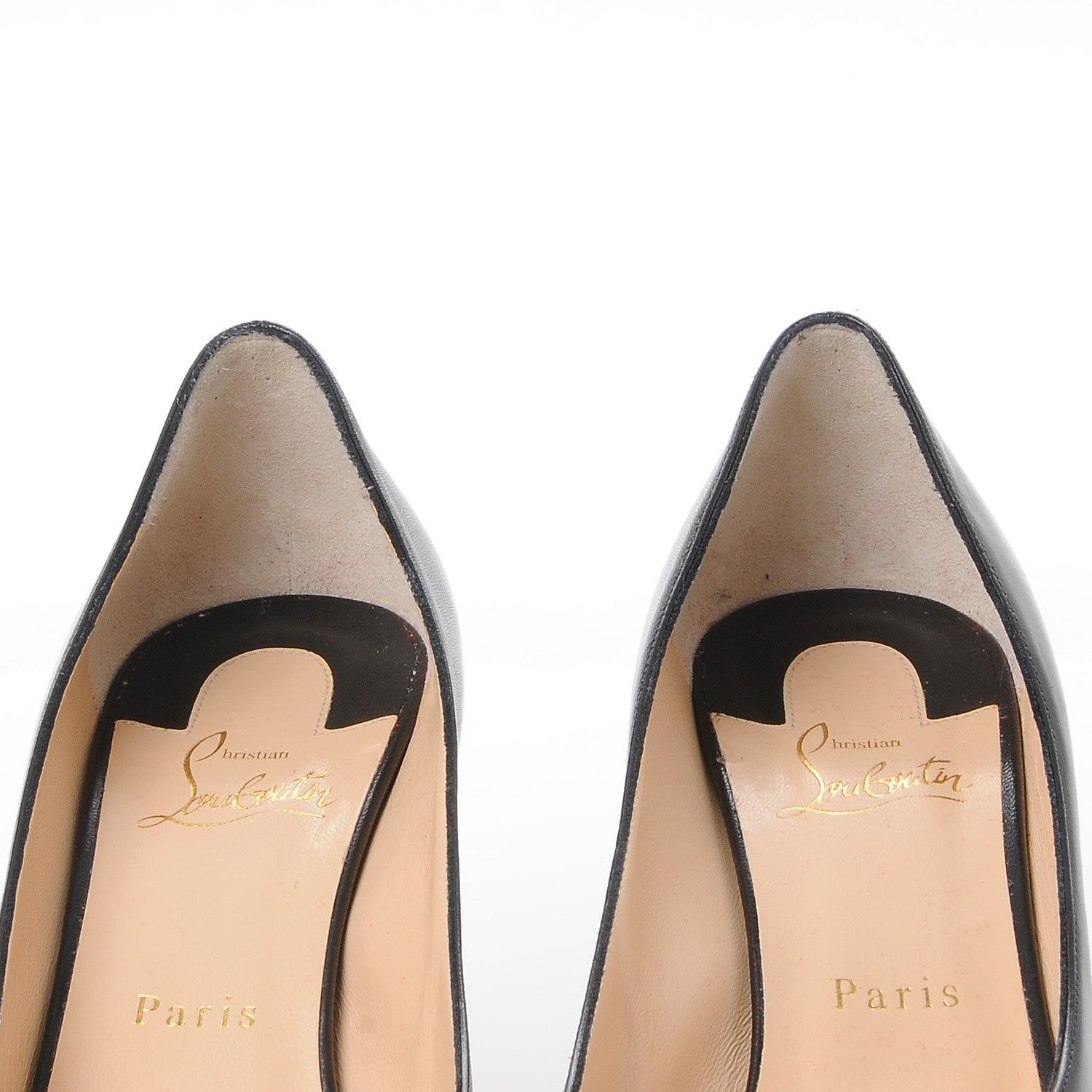 Christian Louboutin Kid Bareta 70 Pumps 39 Black Silver 8 of 8