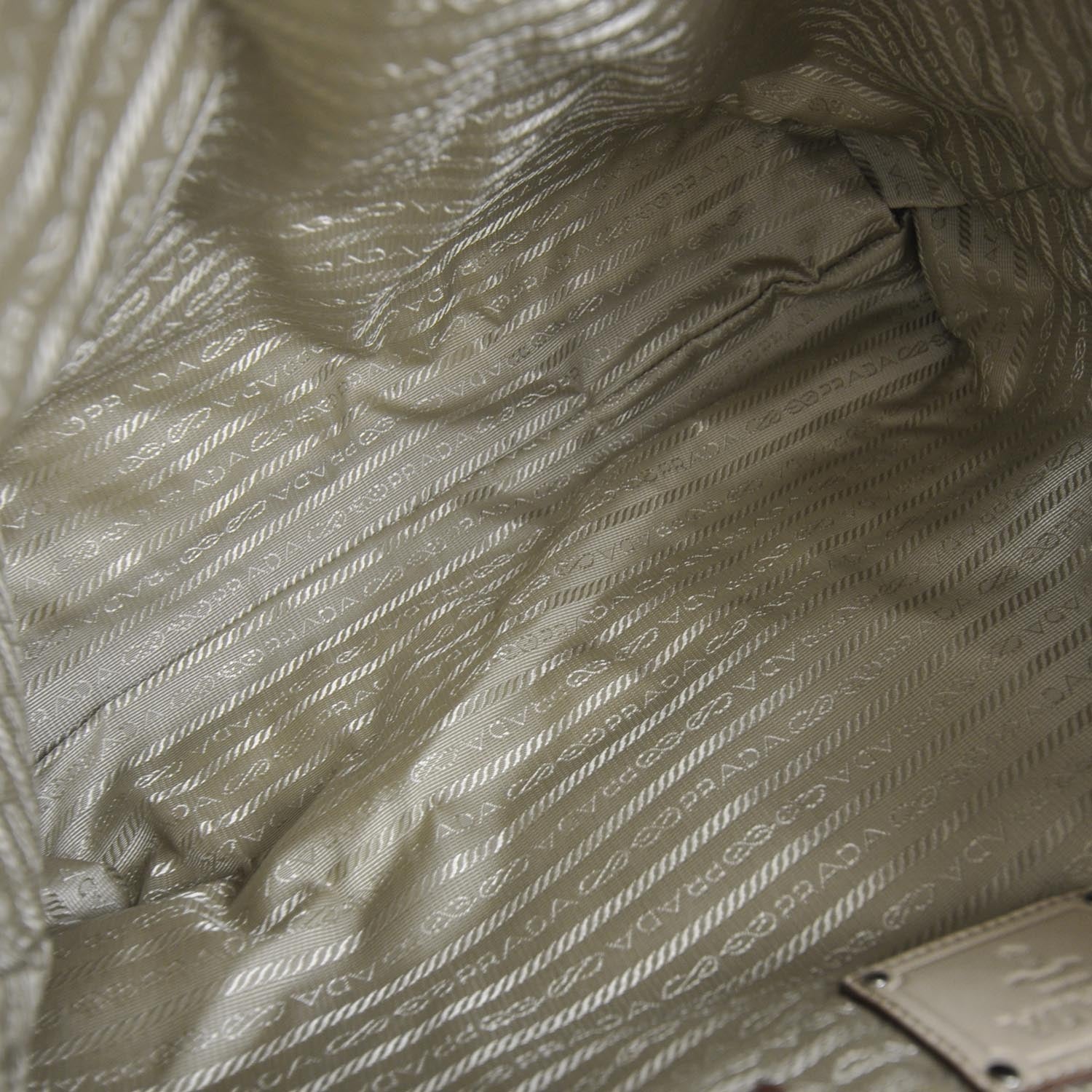 Prada Nappa Fringe Hobo Cera 6 of 10