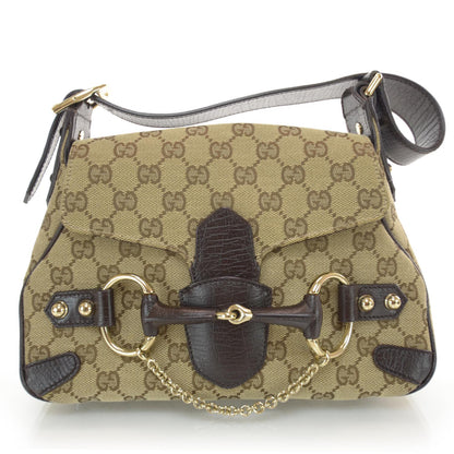 Gucci Monogram Horsebit Flap Bag Ebony 1 of 8