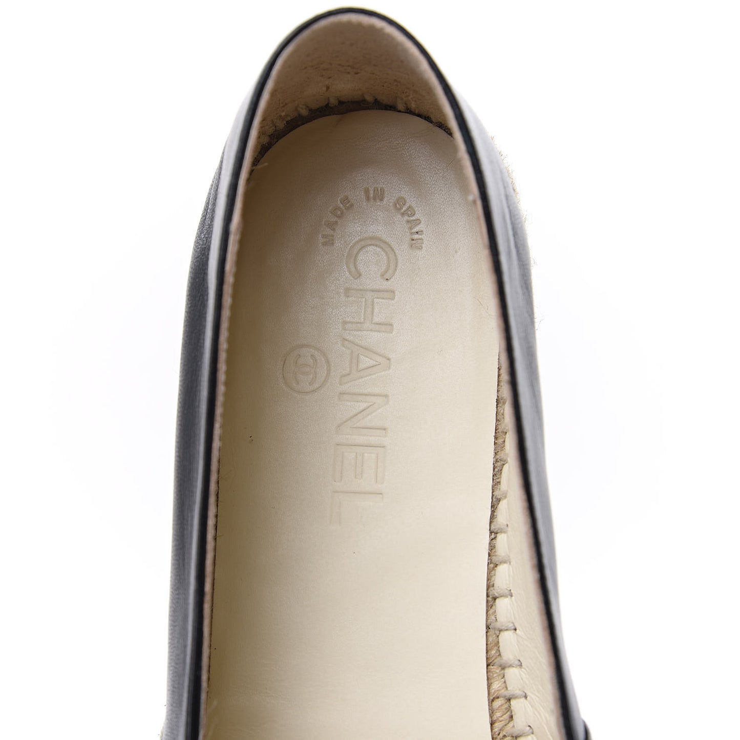 Lambskin CC Espadrilles 41 Black