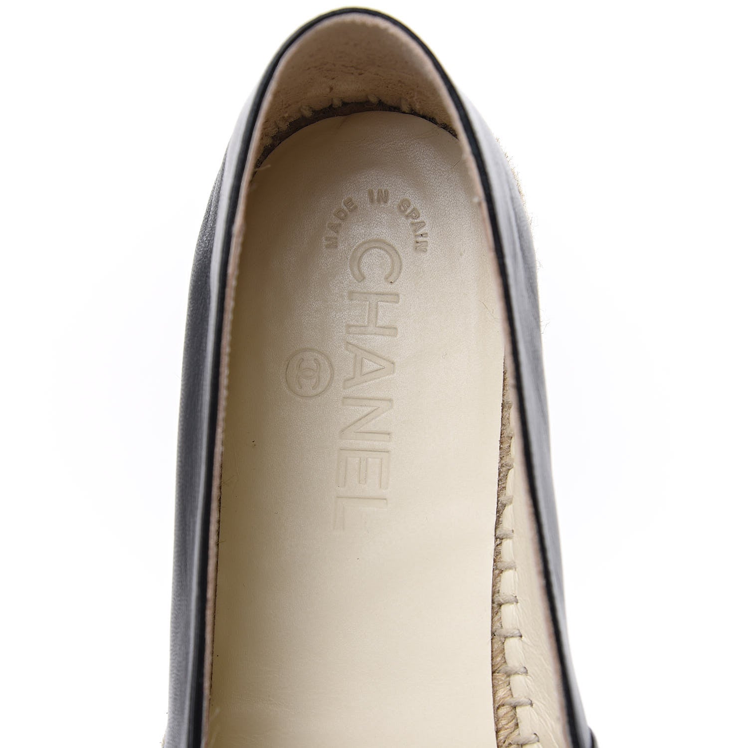 Chanel Lambskin CC Espadrilles 41 Black 8 of 10
