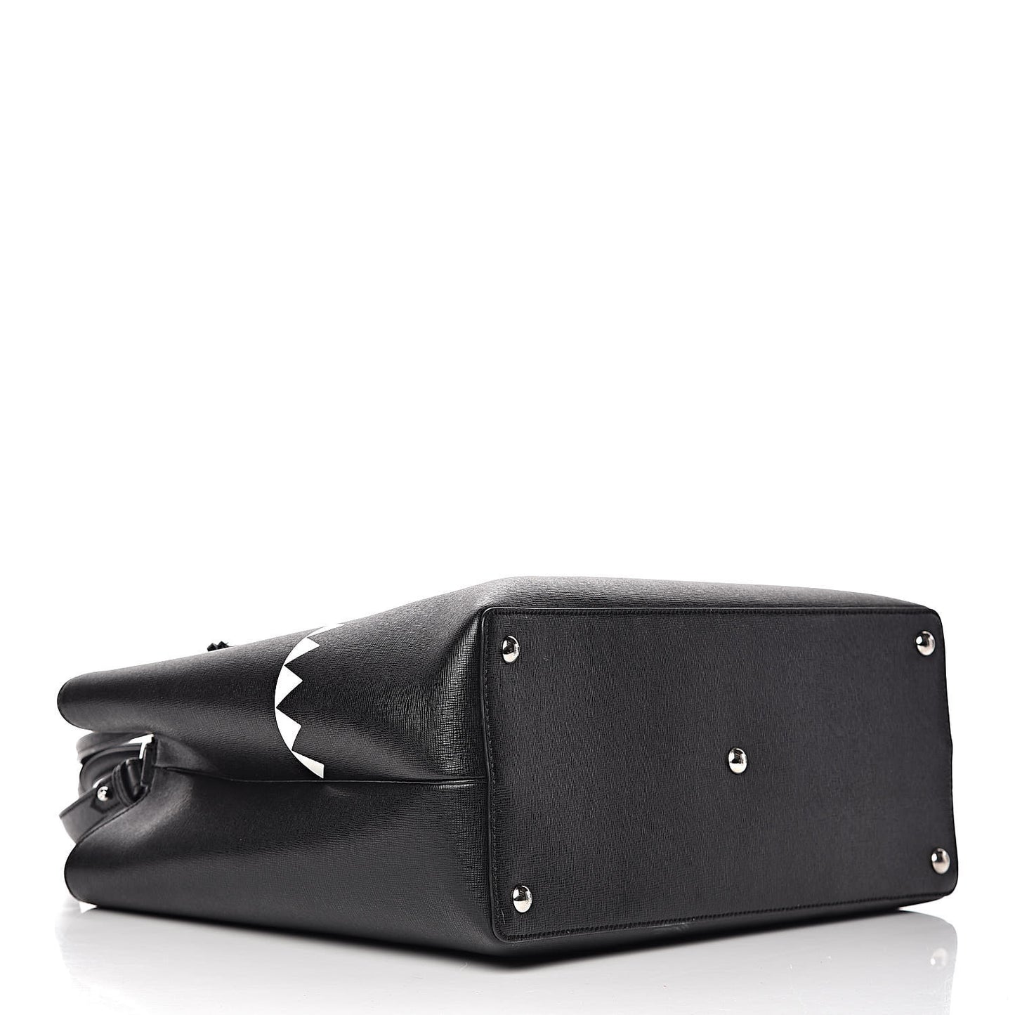Vitello Elite Studded Monster Medium 2Jours Tote Black