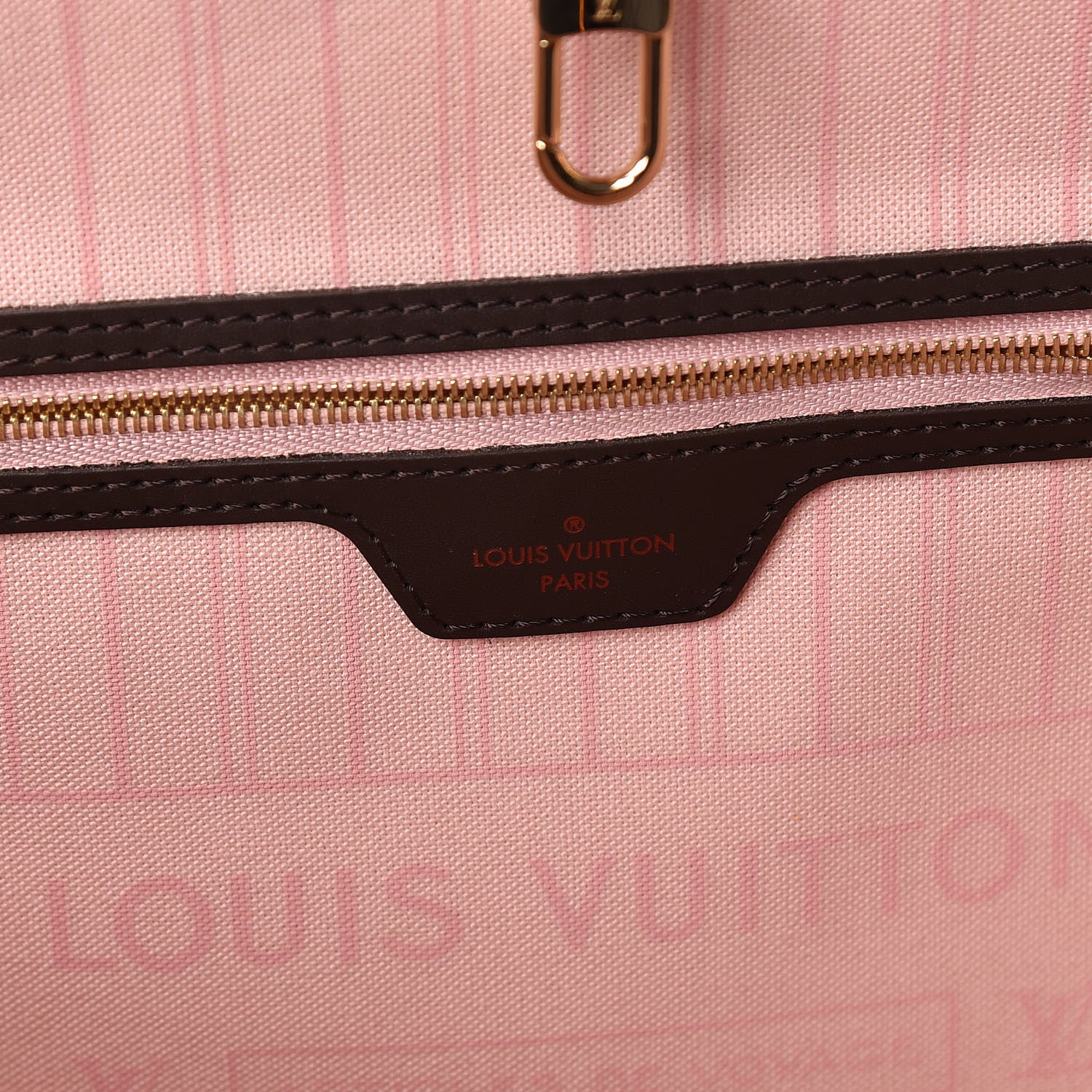 Louis Vuitton Damier Ebene Neo Neverfull MM Rose Ballerine 6 of 10