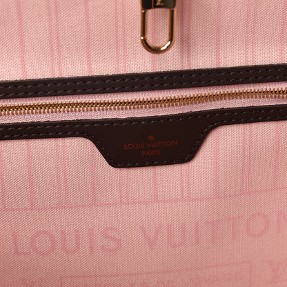 Louis Vuitton Damier Ebene Neo Neverfull MM Rose Ballerine 6 of 10