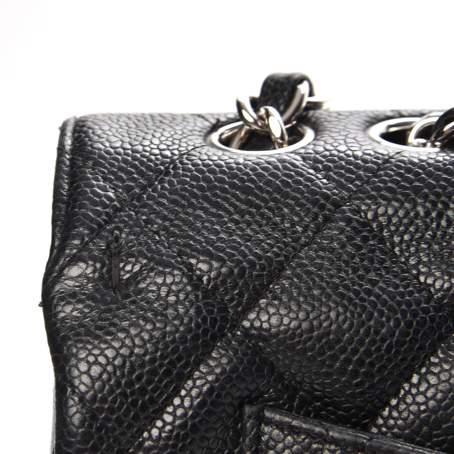 Chanel Caviar Quilted Jumbo Single Flap Black 10 of 19