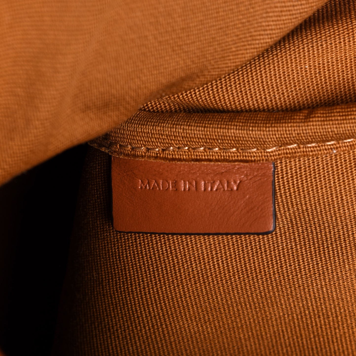 Triomphe Canvas Calfskin Mini Folco Backpack Tan