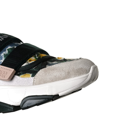 Christian Dior Technical Fabric Camouflage Tie and Dior Womens D-Wander Sneakers 38 Cypress Green 10 of 12