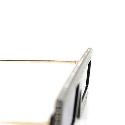 Gucci Acetate Crystal Mask-Frame Sunglasses GG0431S Black 5 of 8