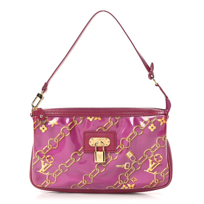 Louis Vuitton Monogram Charms Pochette Accessories Bag Fuchsia 1 of 9