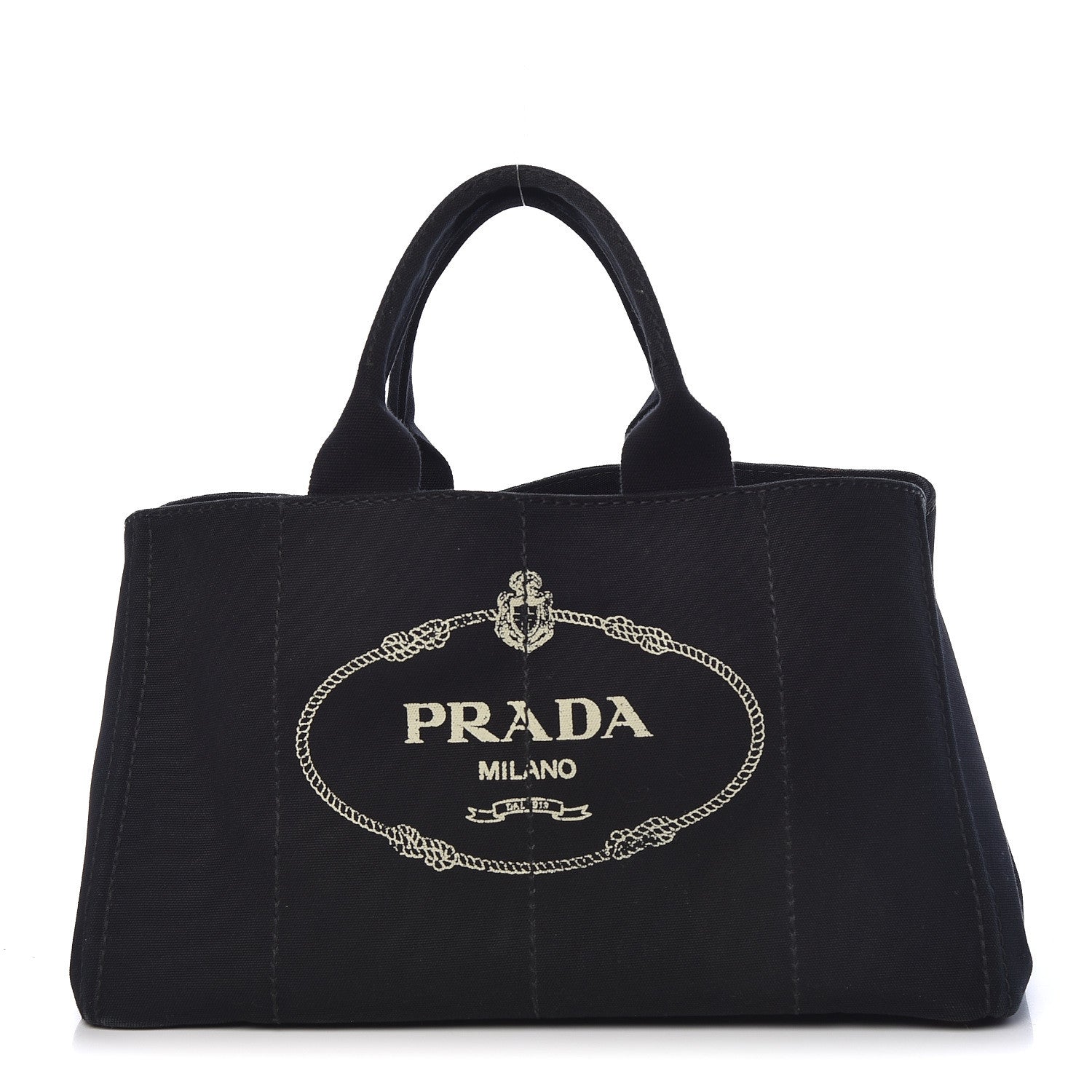 Prada Canapa Logo Tote Black 1 of 16